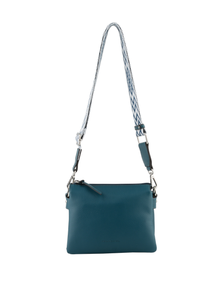Tash - Sac porté travers Bleu Canard