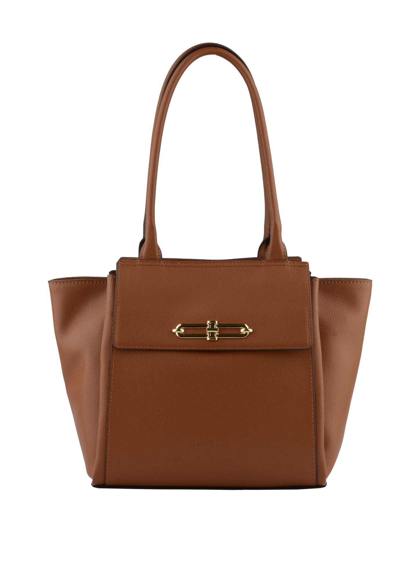 ABIGAIL - Sac shopping en cuir de vachette Camel