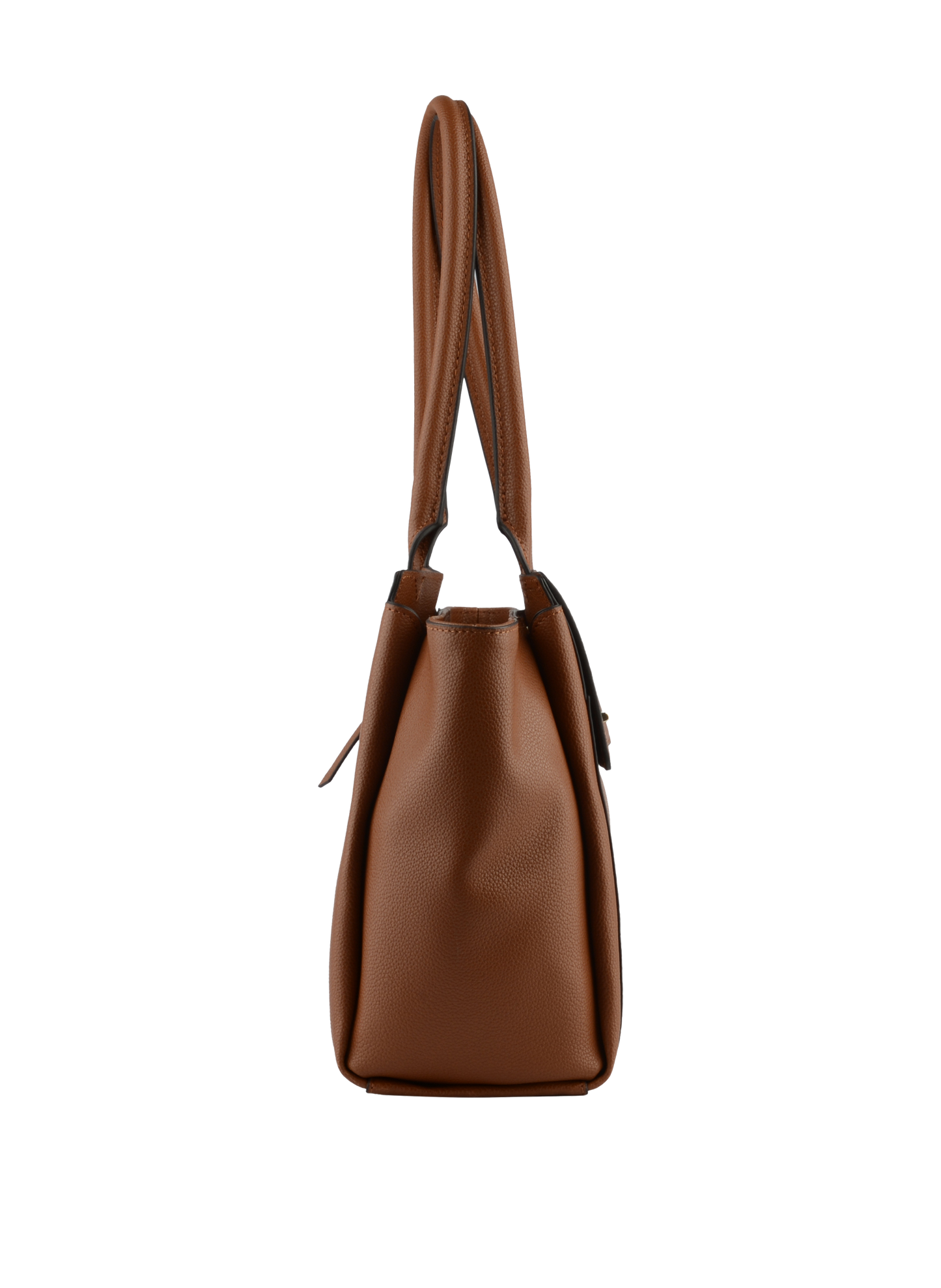 ABIGAIL - Sac shopping en cuir de vachette Camel