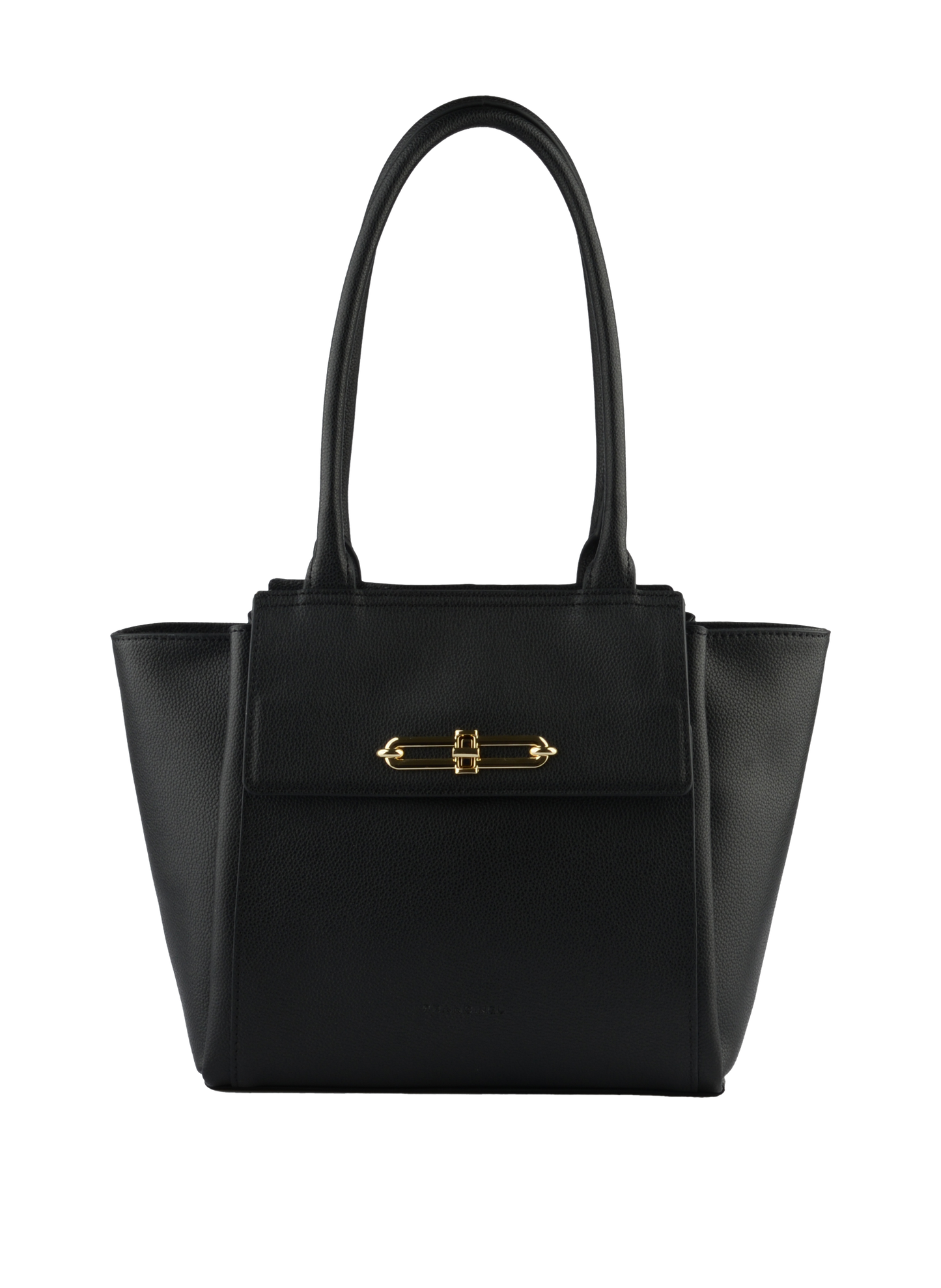 ABIGAIL - Sac shopping en cuir de vachette Noir