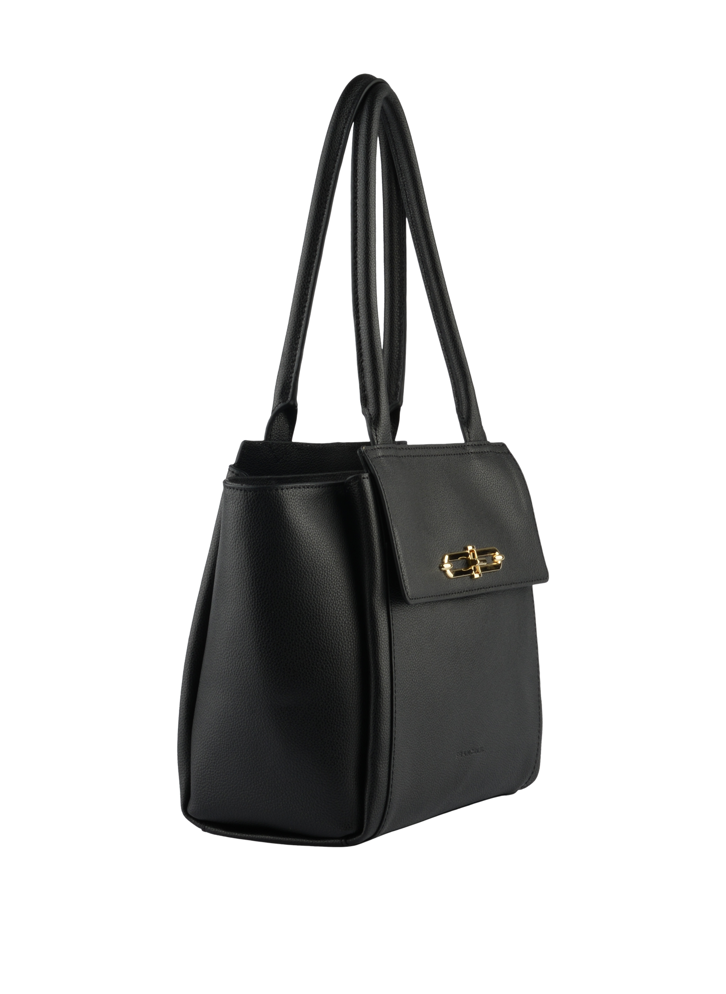 ABIGAIL - Sac shopping en cuir de vachette Noir