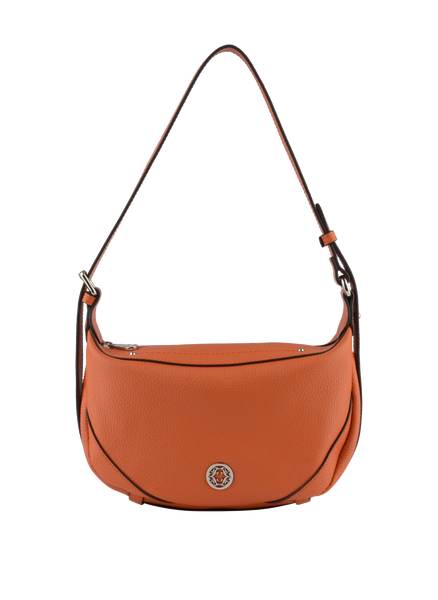 Capucine - Sac porté épaule orange/marron