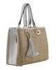 Izzy - Sac porté main beige /blanc