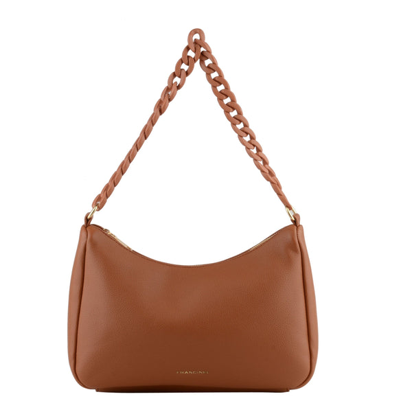 Naelle - sac porté travers en synthétique Camel