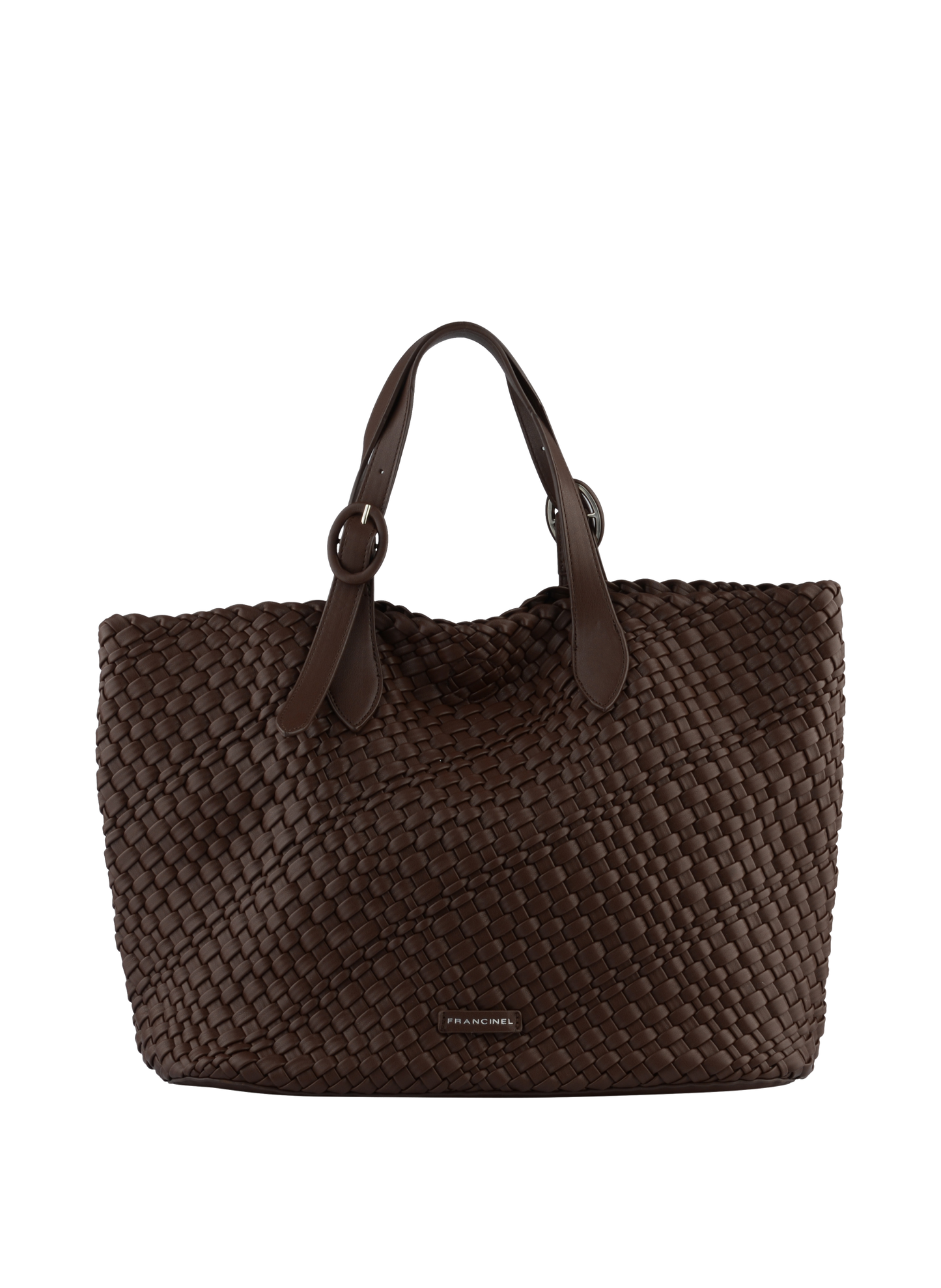 Kelly - Sac shopping marron