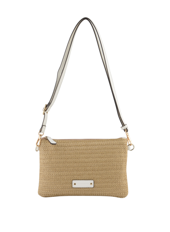 Louane - Sac porté travers Beige/ Blanc