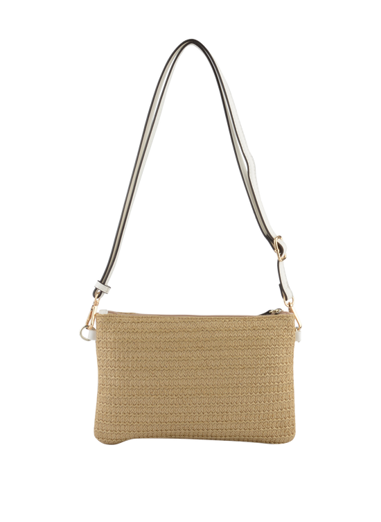 Louane - Sac porté travers Beige/ Blanc