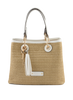 Louane - Sac porté main Beige/ Blanc