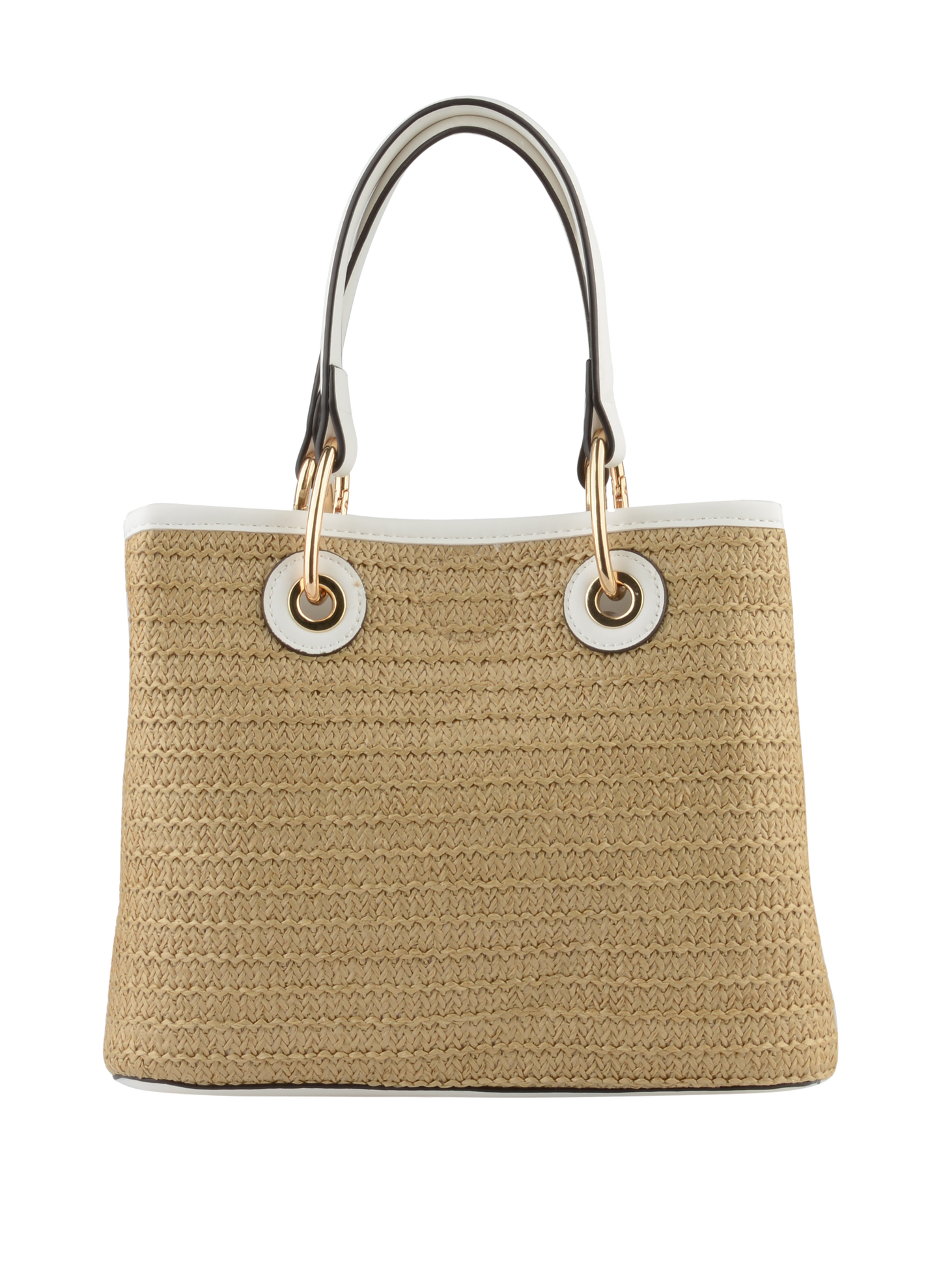 Louane - Sac porté main Beige/ Blanc