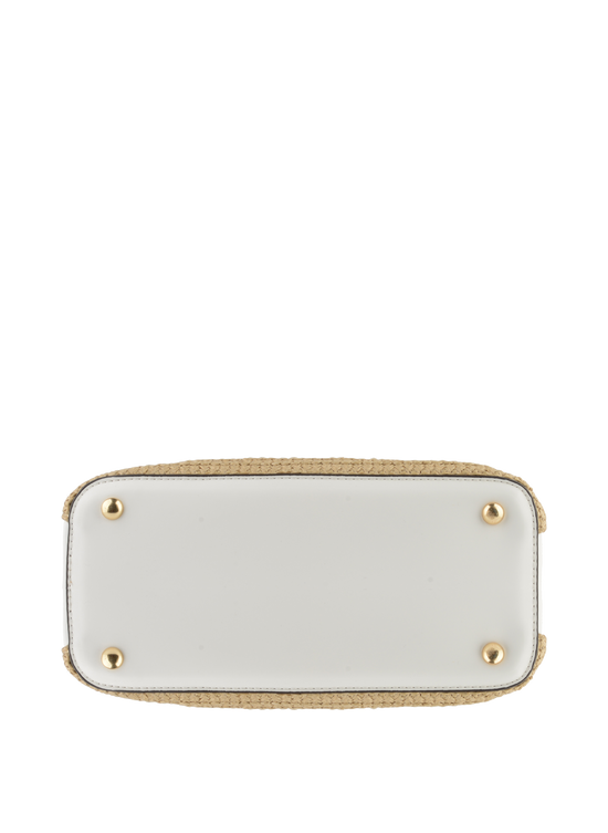 Louane - Sac porté main Beige/ Blanc