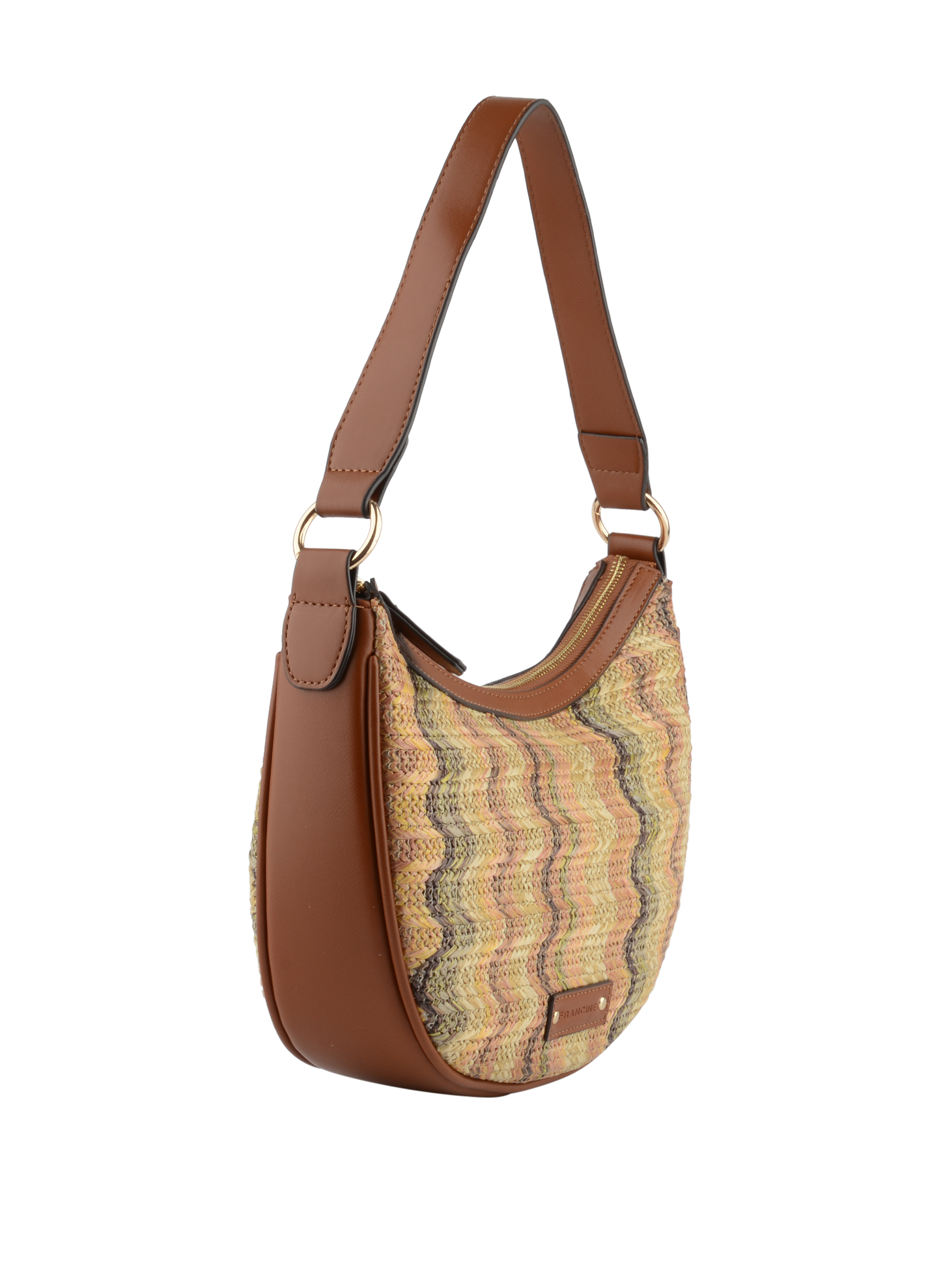 Louane - Sac porté épaule Multi/ Camel