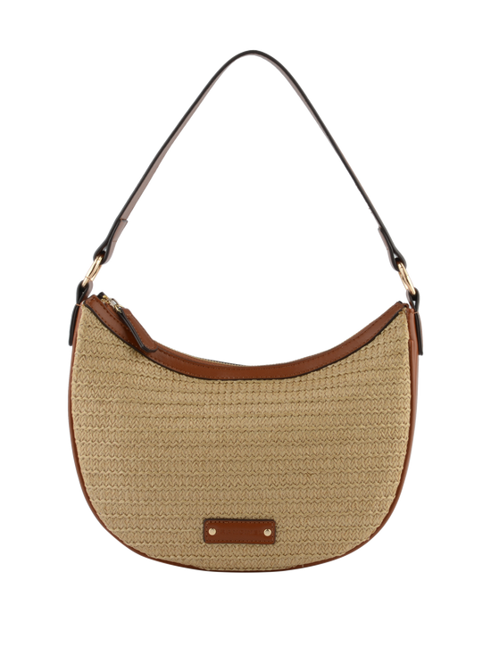 Louane - Sac porté épaule Beige/ Camel