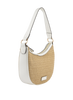 Louane - Sac porté épaule Beige/ Blanc