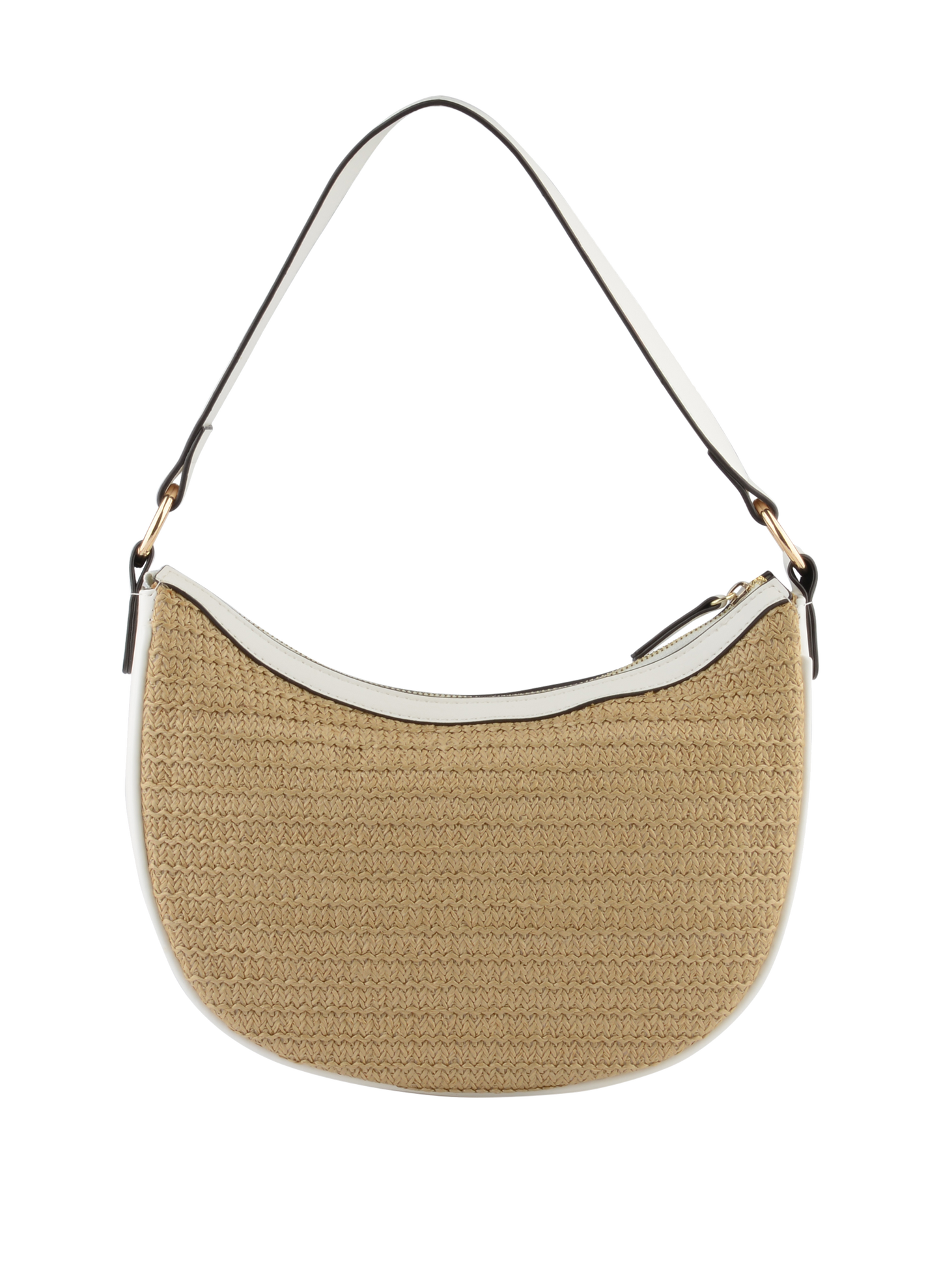 Louane - Sac porté épaule Beige/ Blanc