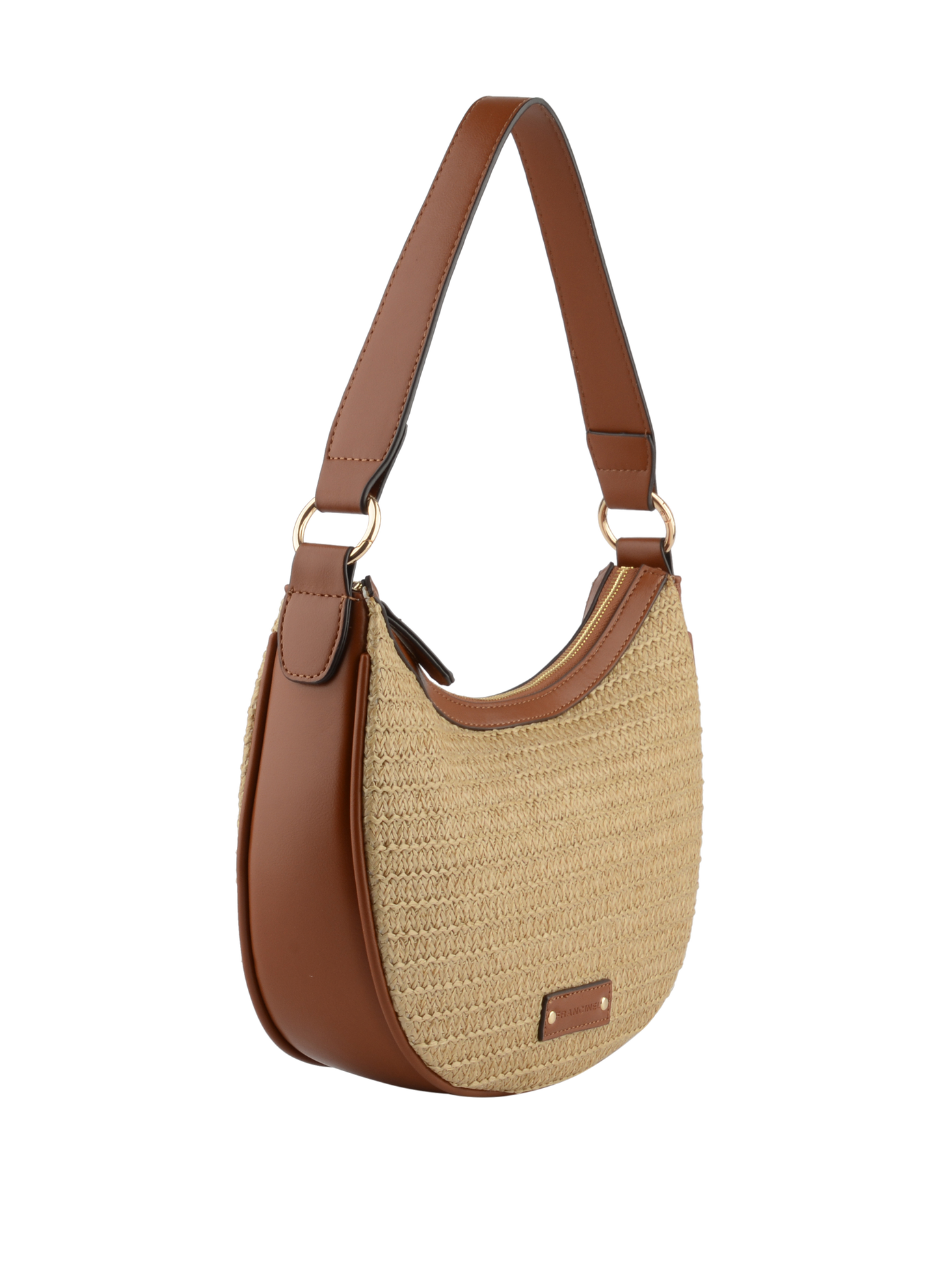 Louane - Sac porté épaule Beige/ Camel