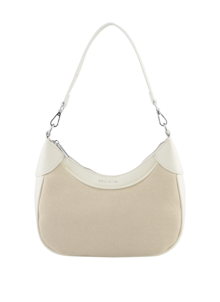 Rosalie - Sac porté épaule Beige/ Blanc