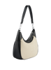 Rosalie - Sac porté épaule Beige/ Noir