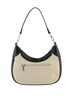 Rosalie - Sac porté épaule Beige/ Noir