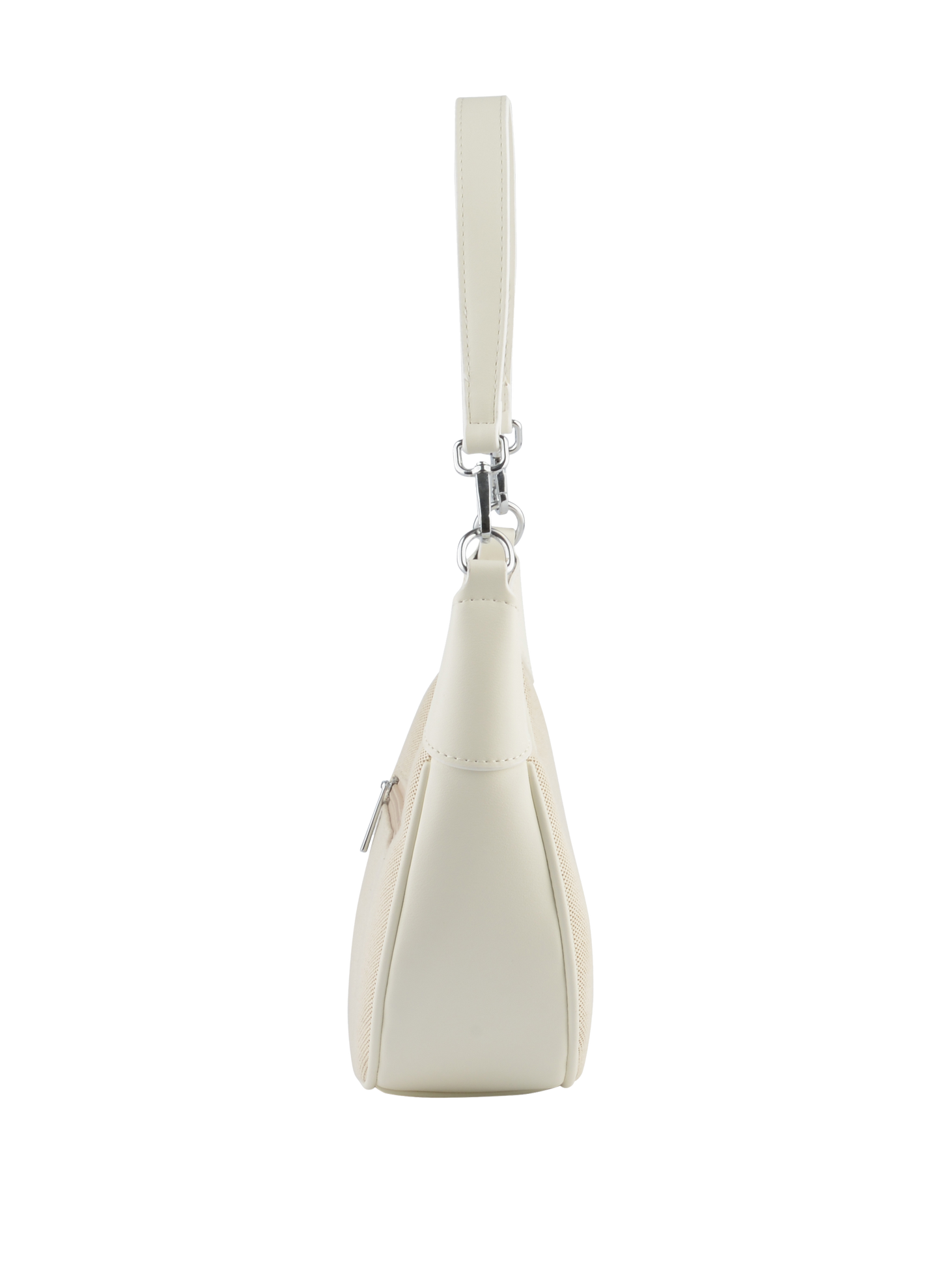 Rosalie - Sac porté épaule Beige/ Blanc