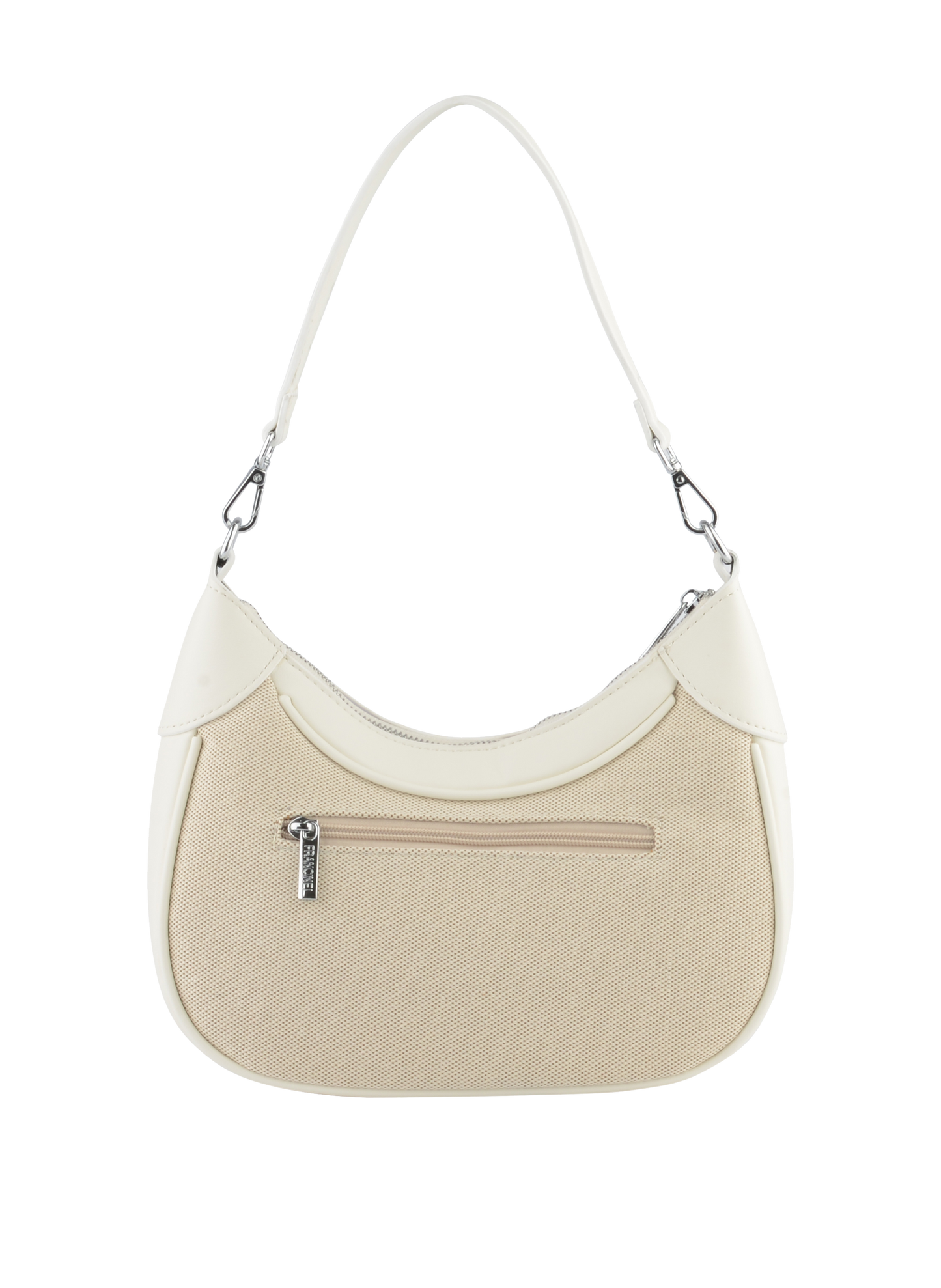 Rosalie - Sac porté épaule Beige/ Blanc