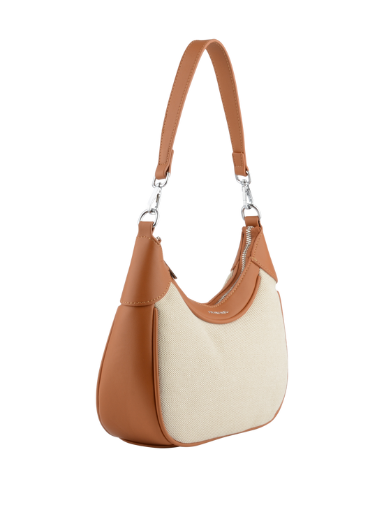 Rosalie - Sac porté épaule Beige/ Camel