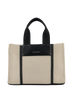 Rosalie - Petit sac porté main Beige/ Noir