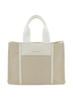 Rosalie - Petit sac porté main Beige/ Blanc