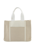 Rosalie - Petit sac porté main Beige/ Blanc