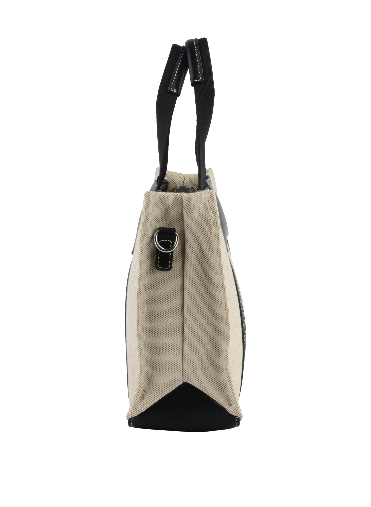 Rosalie - Petit sac porté main Beige/ Noir