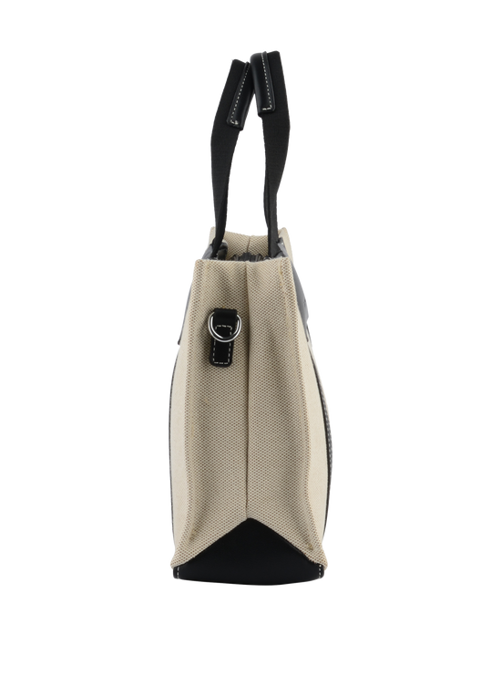 Rosalie - Petit sac porté main Beige/ Noir