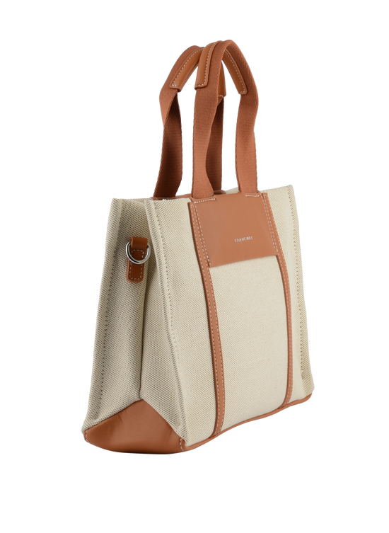 Rosalie - Petit sac porté main Beige/ Camel