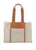 Rosalie - Grand sac porté épaule Beige/ Camel