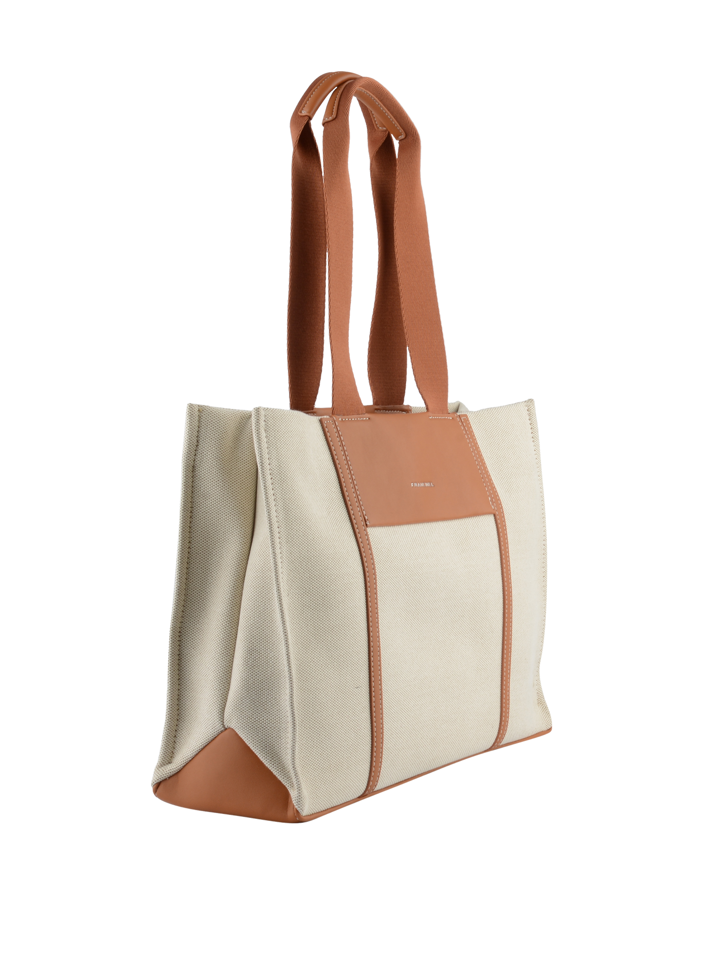 Rosalie - Grand sac porté épaule Beige/ Camel