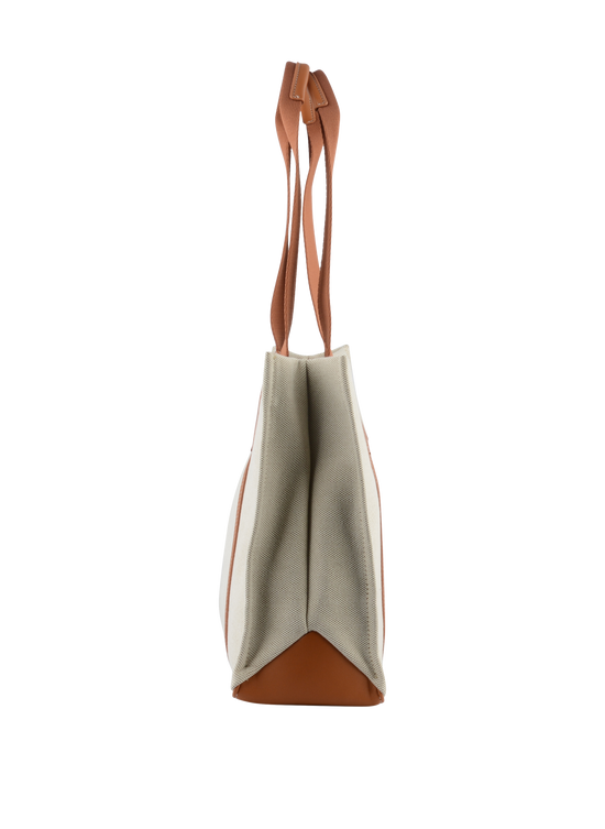 Rosalie - Grand sac porté épaule Beige/ Camel