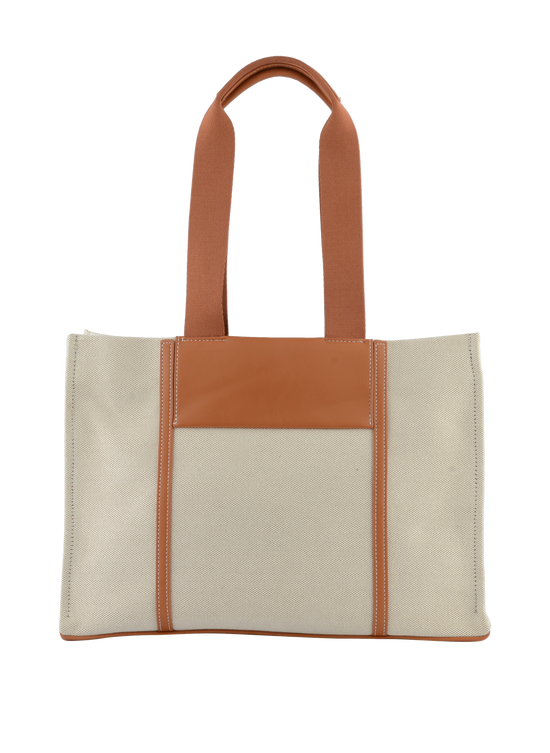 Rosalie - Grand sac porté épaule Beige/ Camel