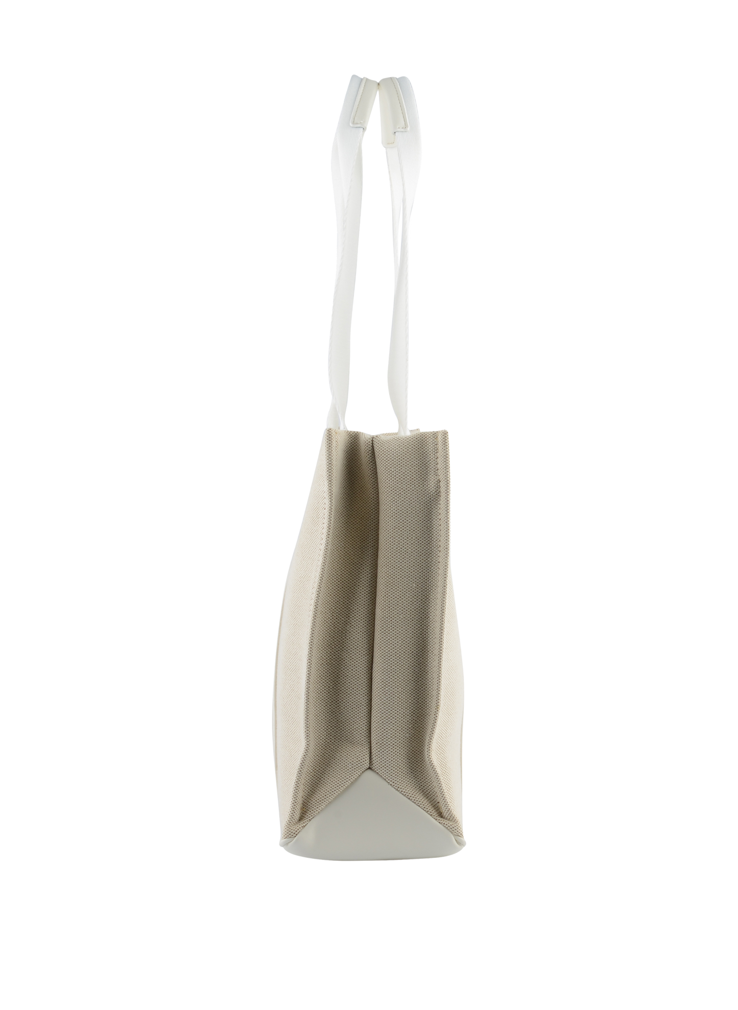 Rosalie - Grand sac porté épaule Beige/ Blanc