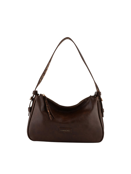 Ninon - Sac porté épaule marron