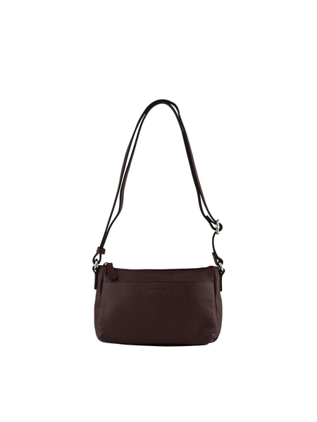 Anaïs - Sac porté travers bordeaux