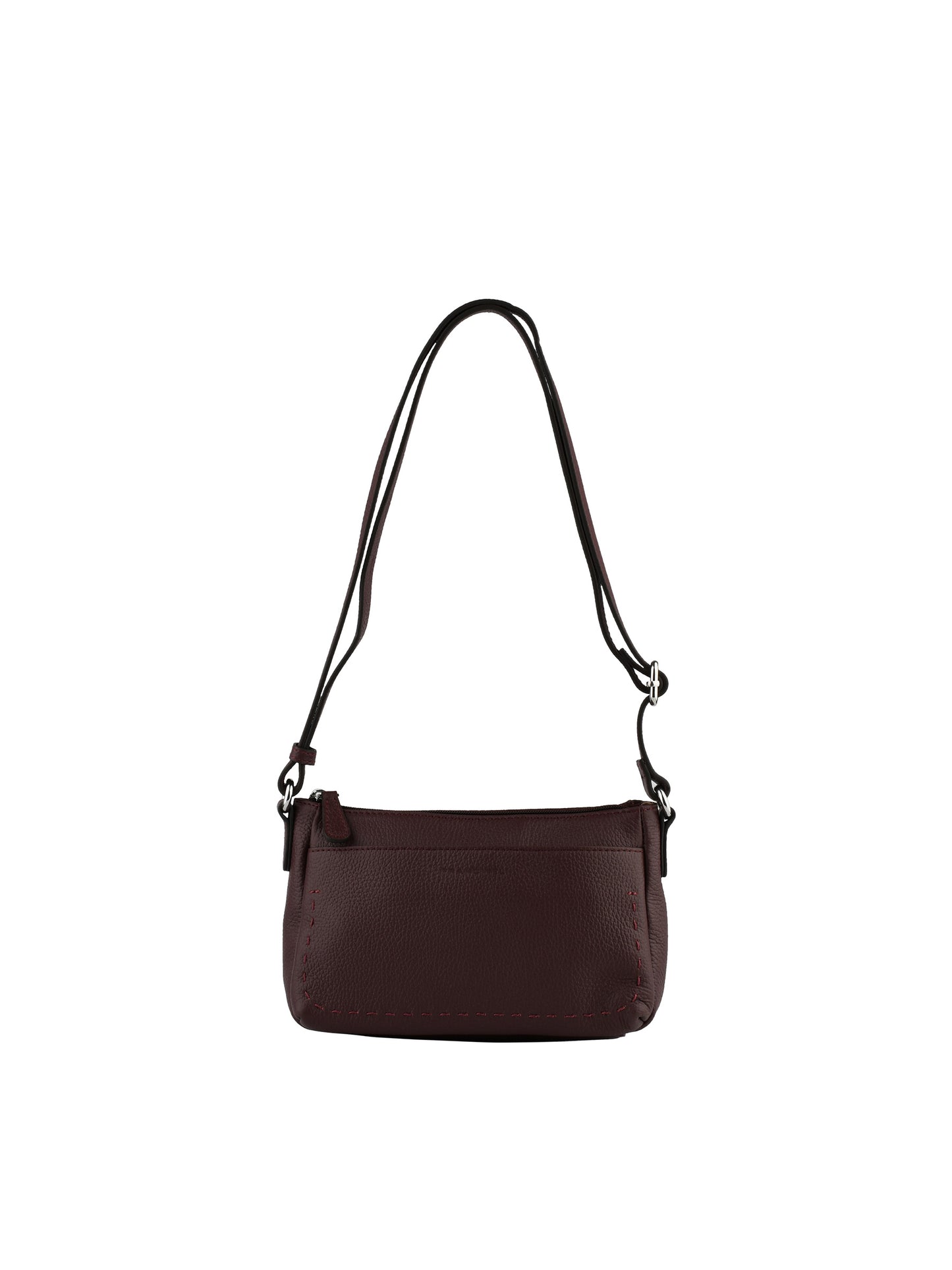 Anaïs - Sac porté travers bordeaux