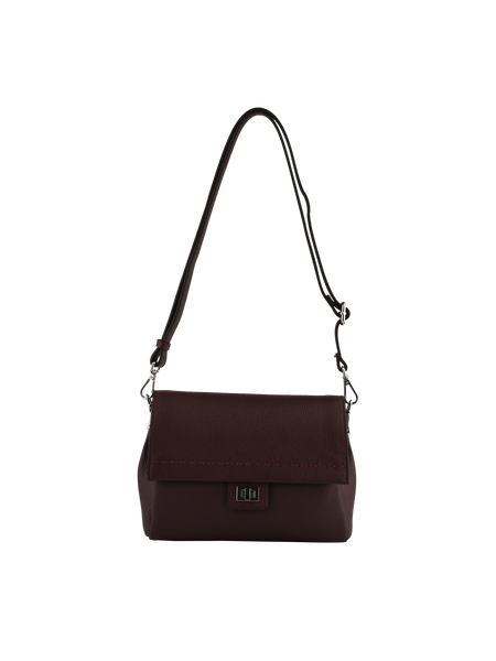 Anaïs - Sac porté travers bordeaux