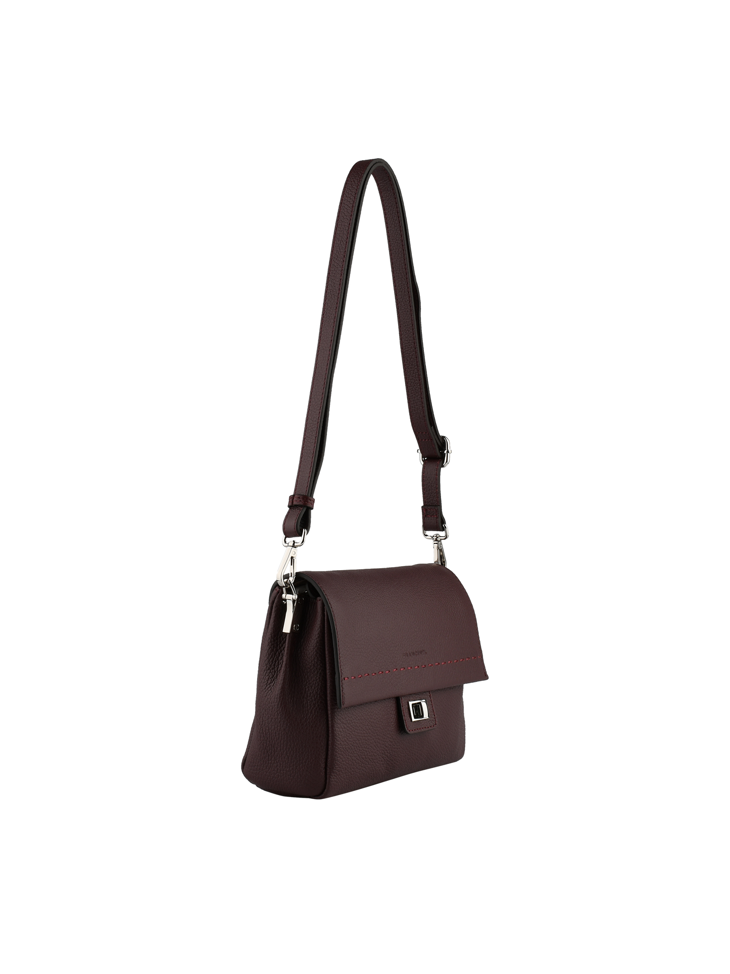 Anaïs - Sac porté travers bordeaux