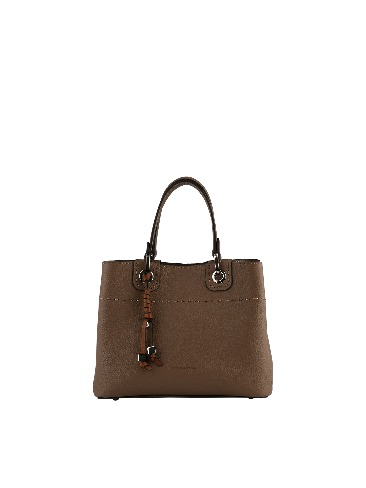 Anaïs - Sac porté main taupe