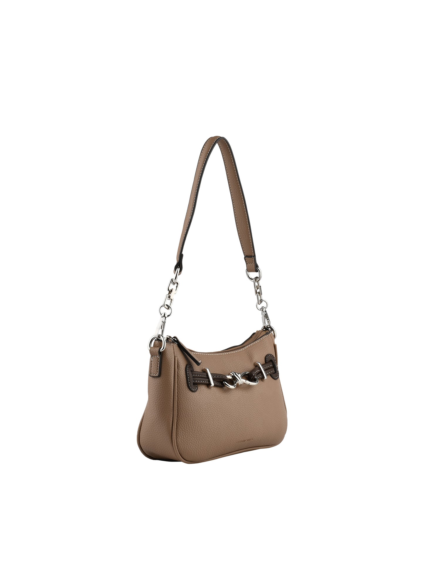 Clarence - Sac porté épaule mastic/marron