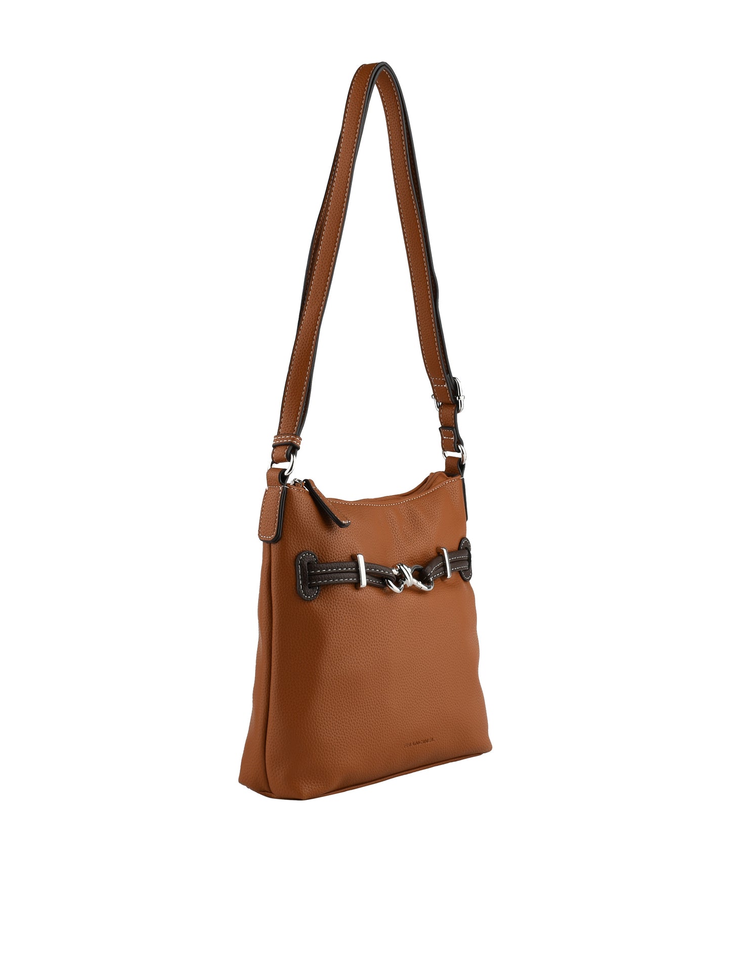 Clarence - Sac porté travers camel/marron