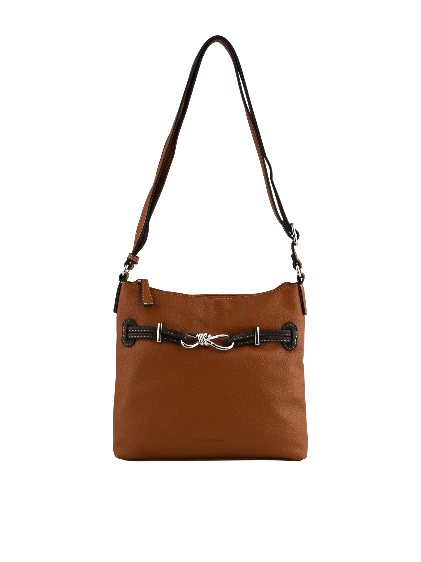 Clarence - Sac porté travers camel/marron