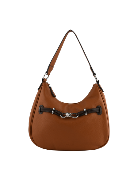 Clarence - Sac porté épaule camel/marron