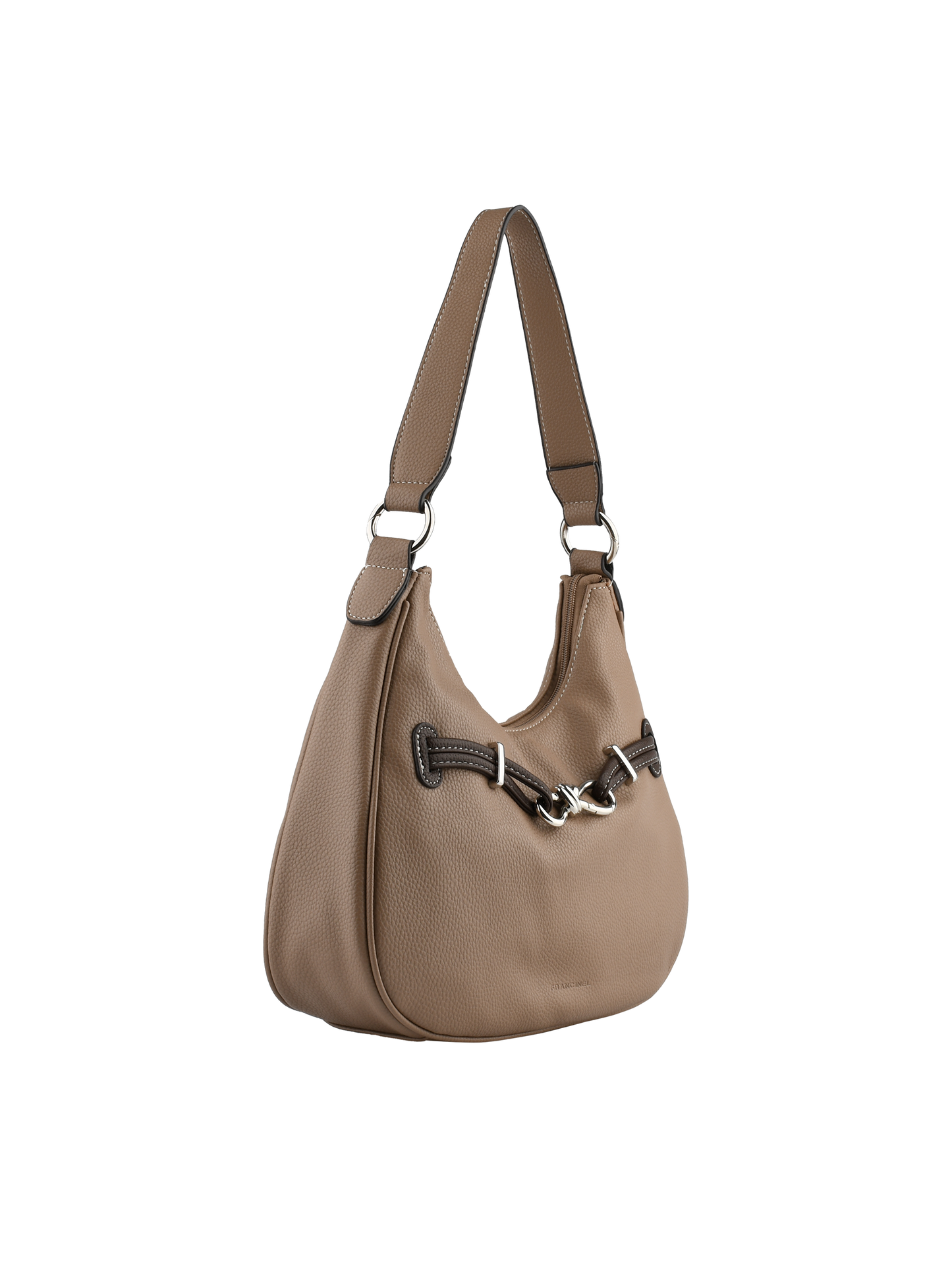 Clarence - Sac porté épaule mastic/marron