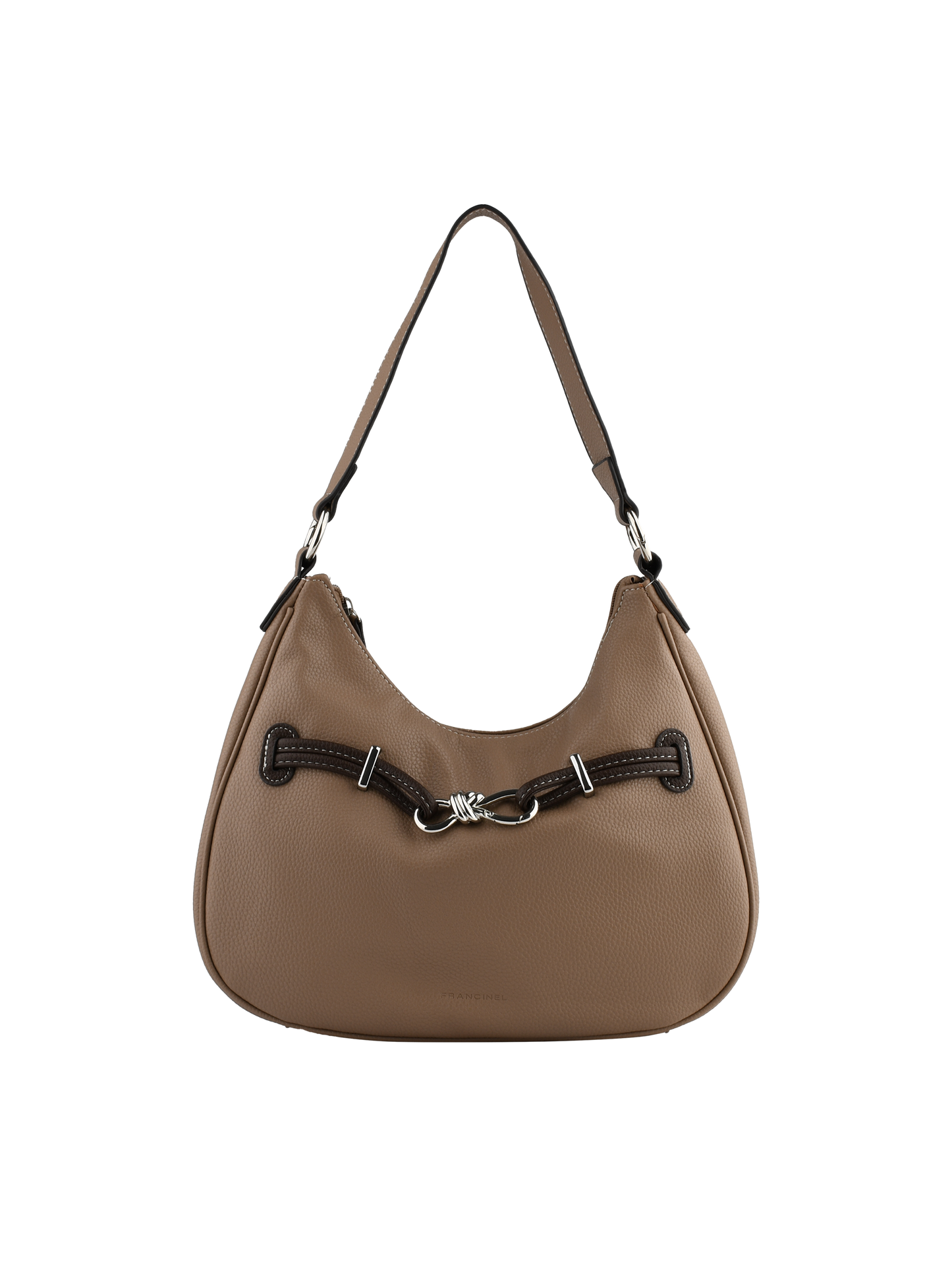 Clarence - Sac porté épaule mastic/marron
