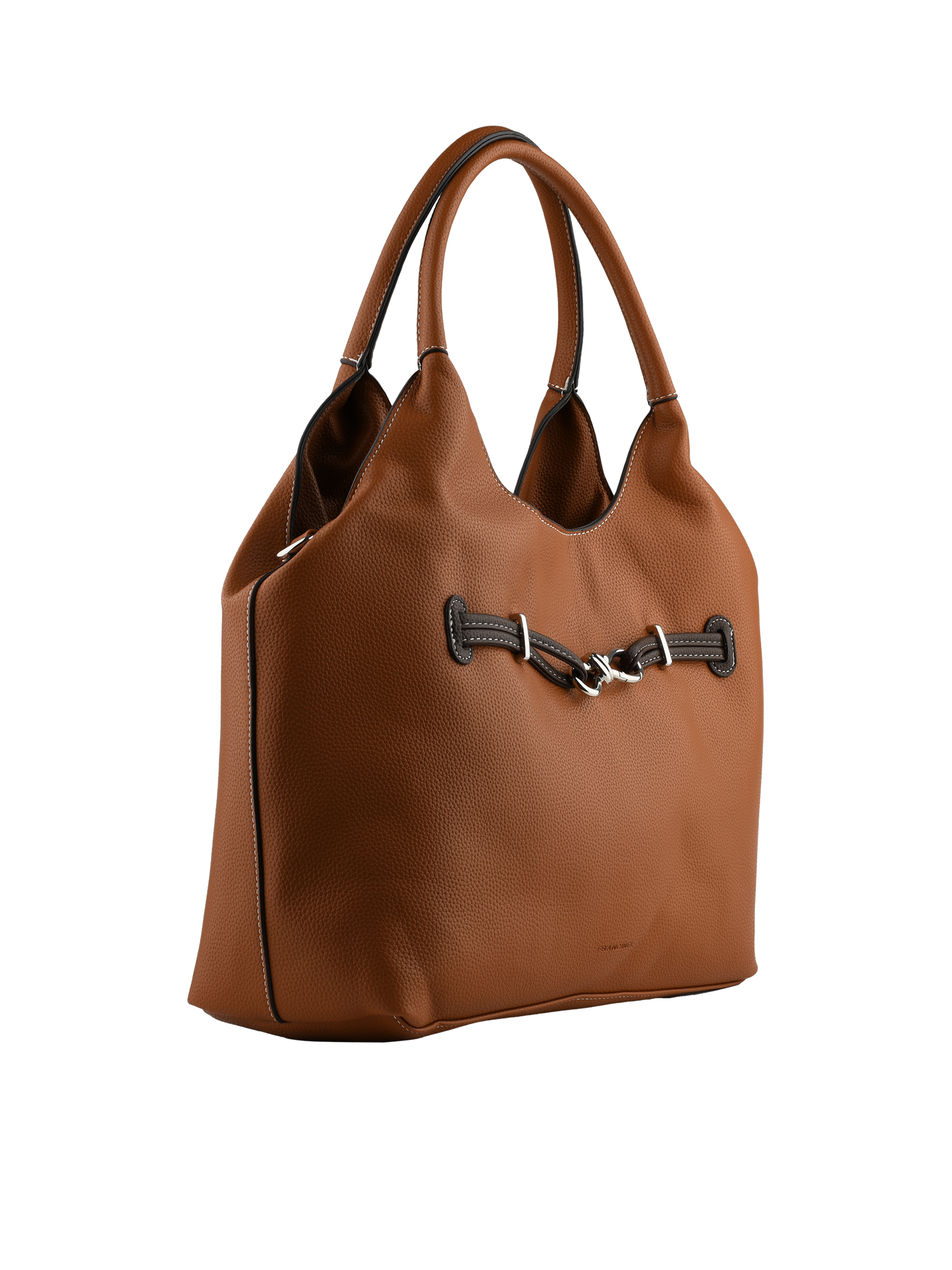 Clarence - Sac porté épaule camel/marron