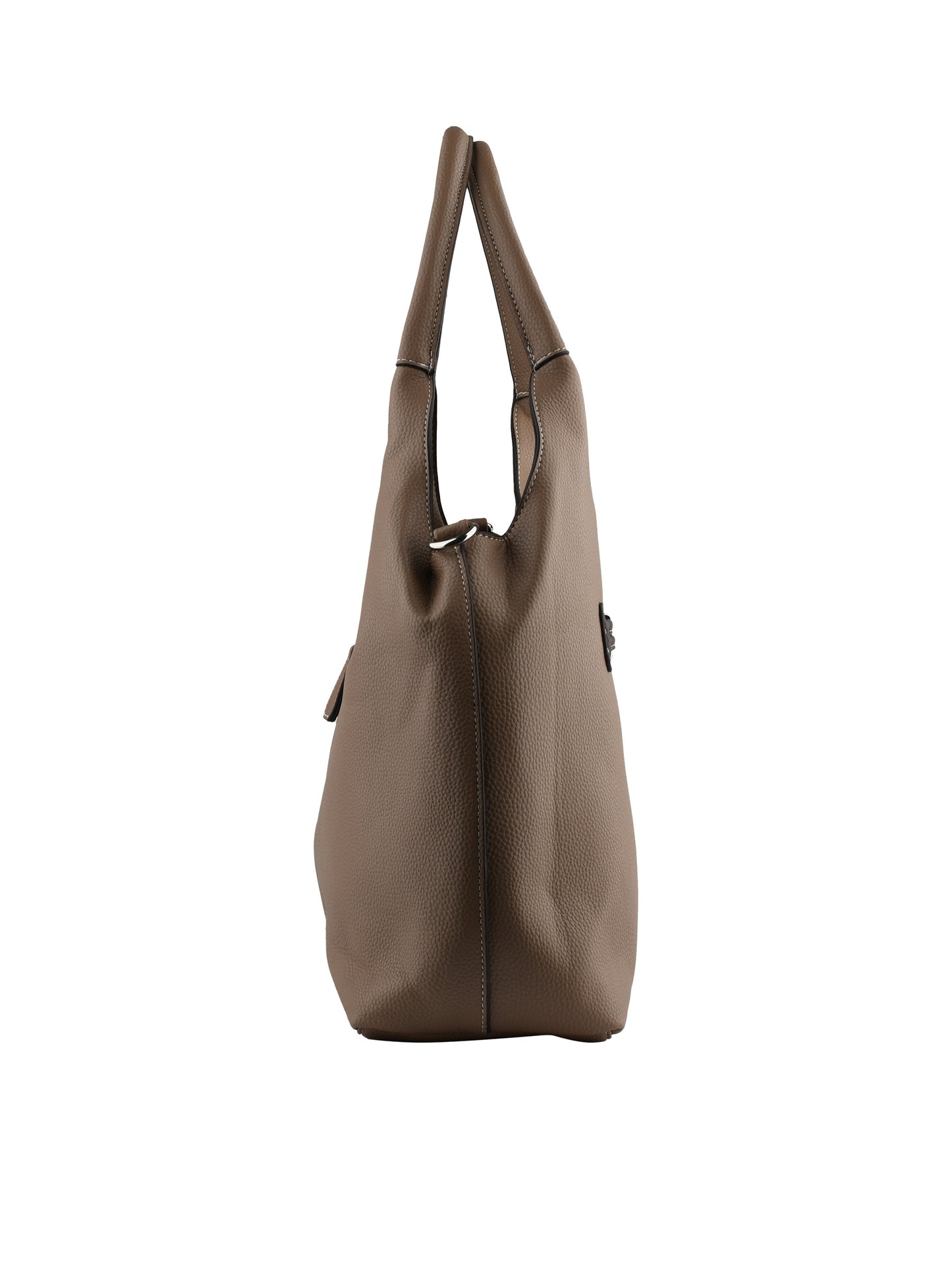 Clarence - Sac porté épaule mastic/marron